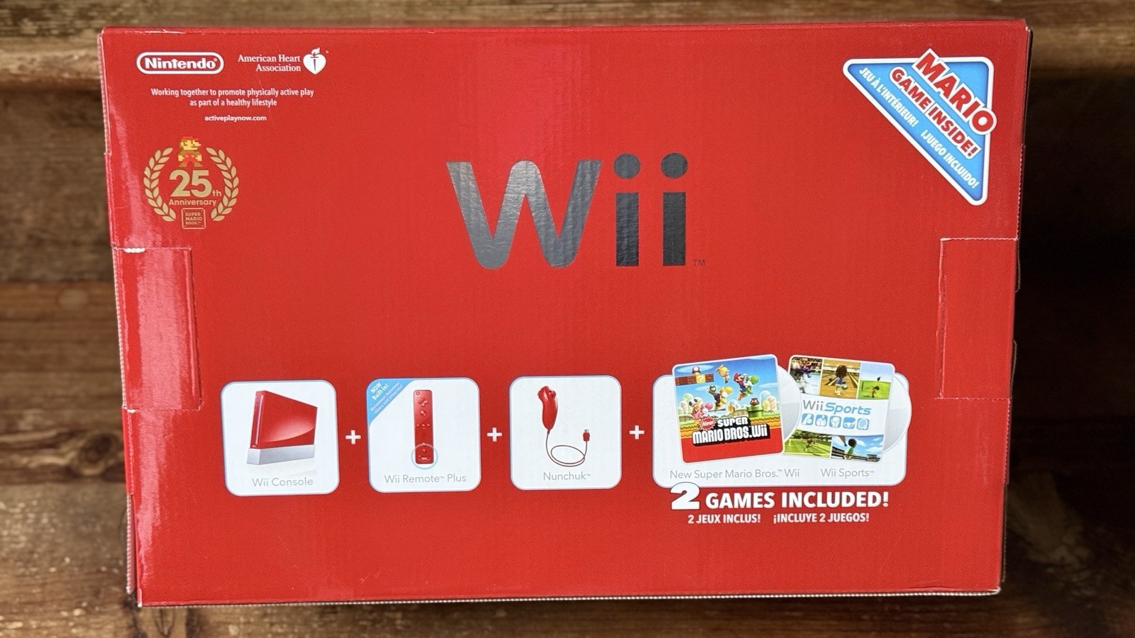 Nintendo Wii 25th Anniversary Limited Red Console BNIB Wii Sports Super Mario