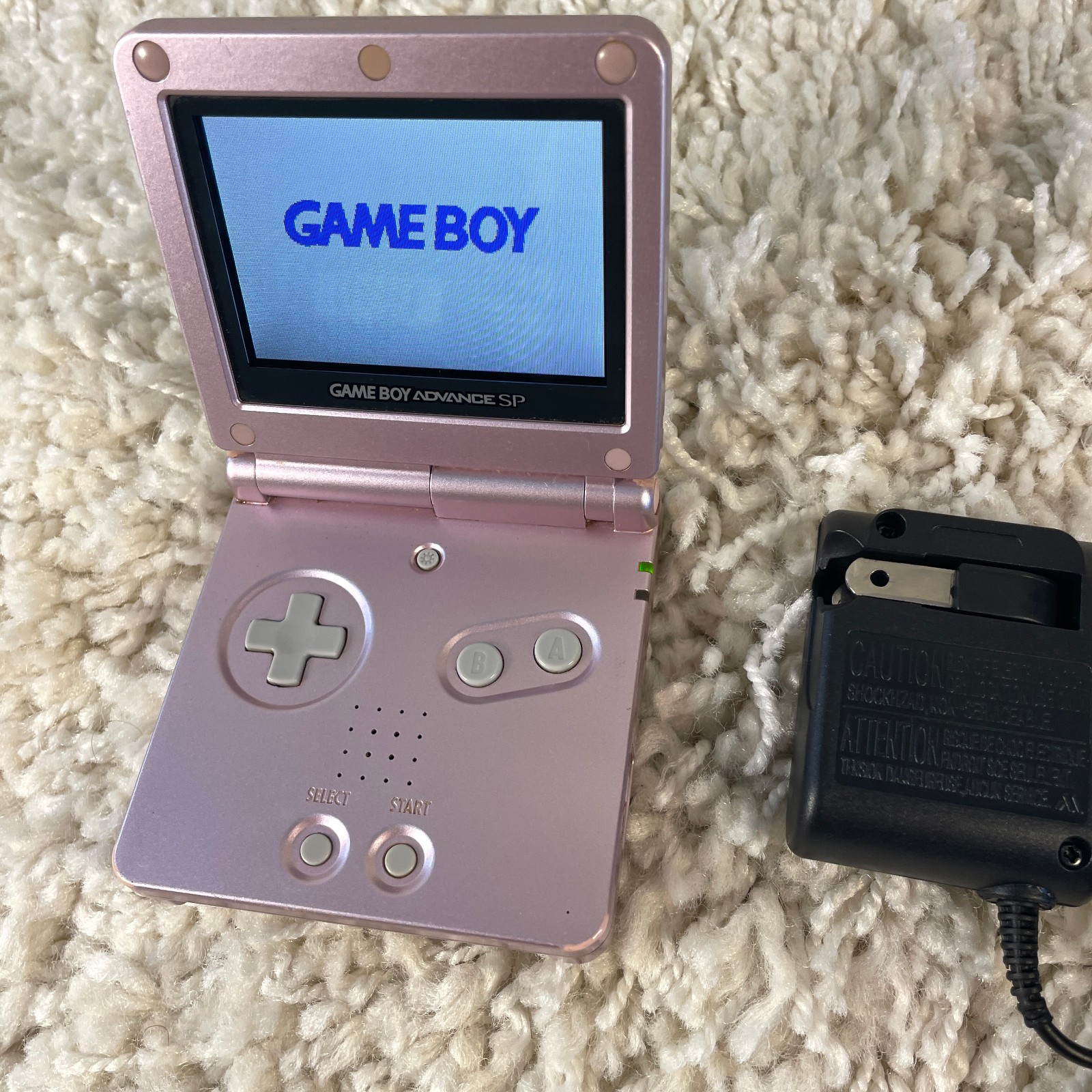 Nintendo Gameboy Advance GBA SP Handheld System Pearl Pink Model AGS-101 Tested