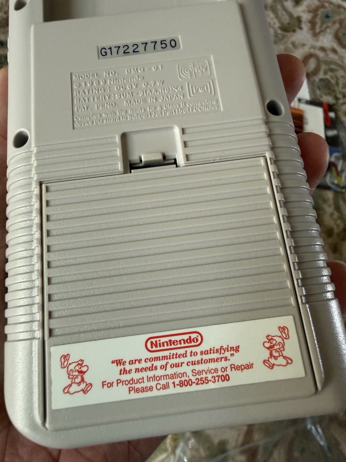 1989 Nintendo Game Boy DMG-01 with Tetris,MINT CONDITION,NEVER USED, TESTED!