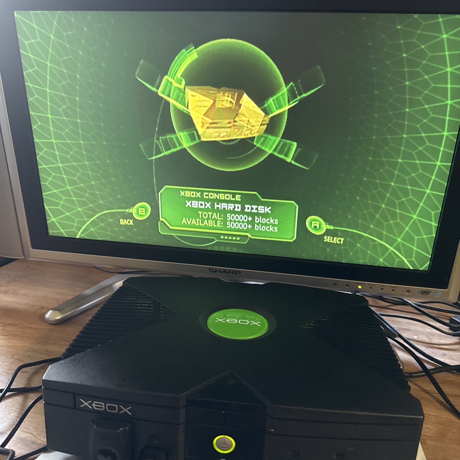 Microsoft Xbox Original Black Video Game Console Bundle