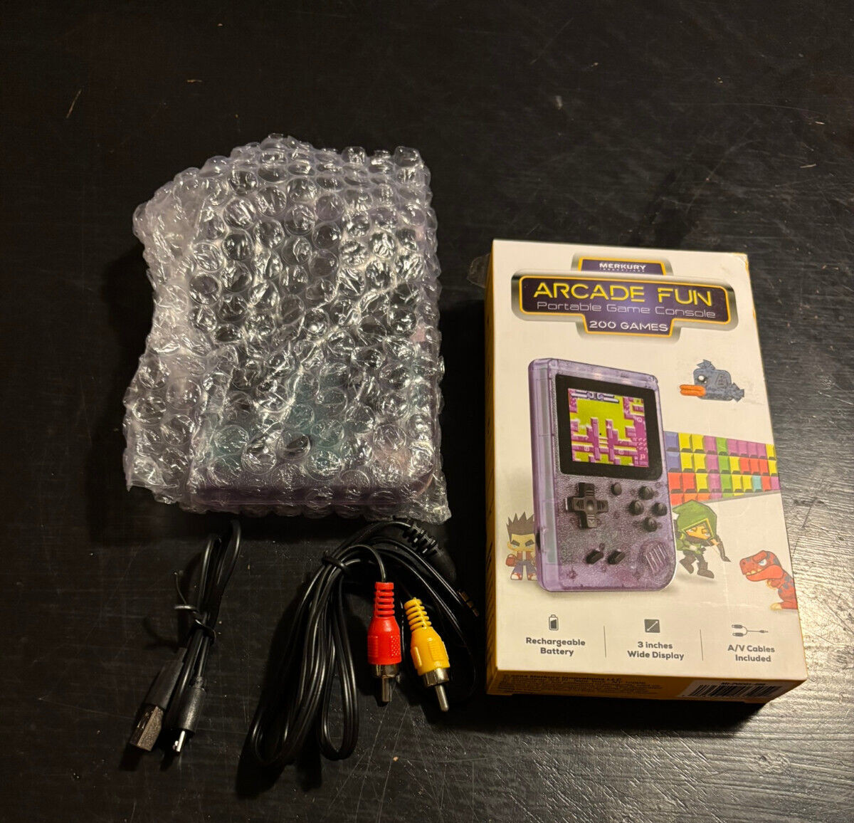 Merkury Innovations Arcade Fun Portable Game Console 200 Games