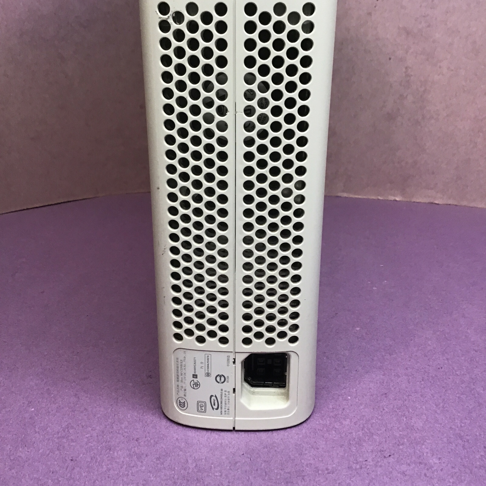 Microsoft Xbox 360 Core White Console 20 GB With 203W Power Cable Tested