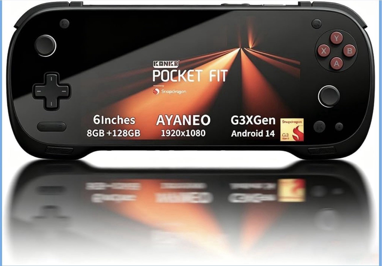 Konkr Pocket FIT | Snapdragon G3 Gen 3 | 8GB LPDDR5X | 128GB Storage | Black