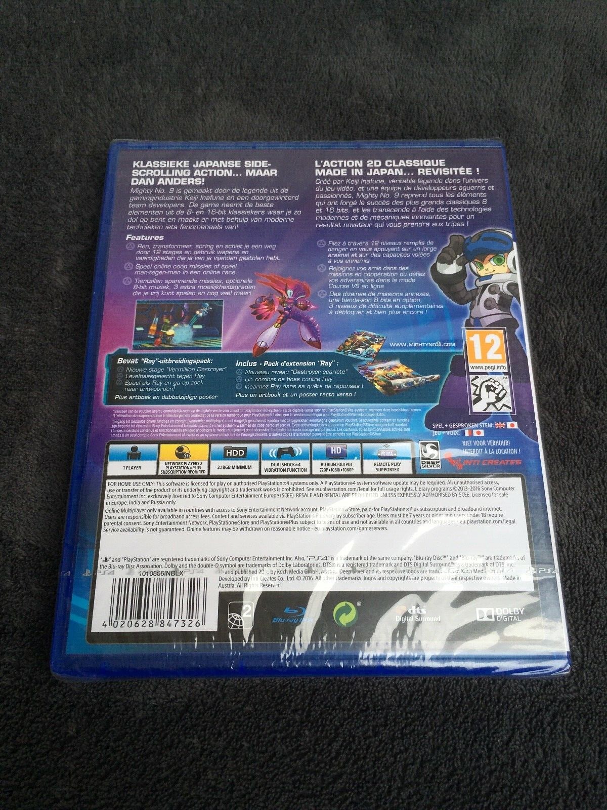 PS4 Mighty No. 9 PAL FR New In Blister