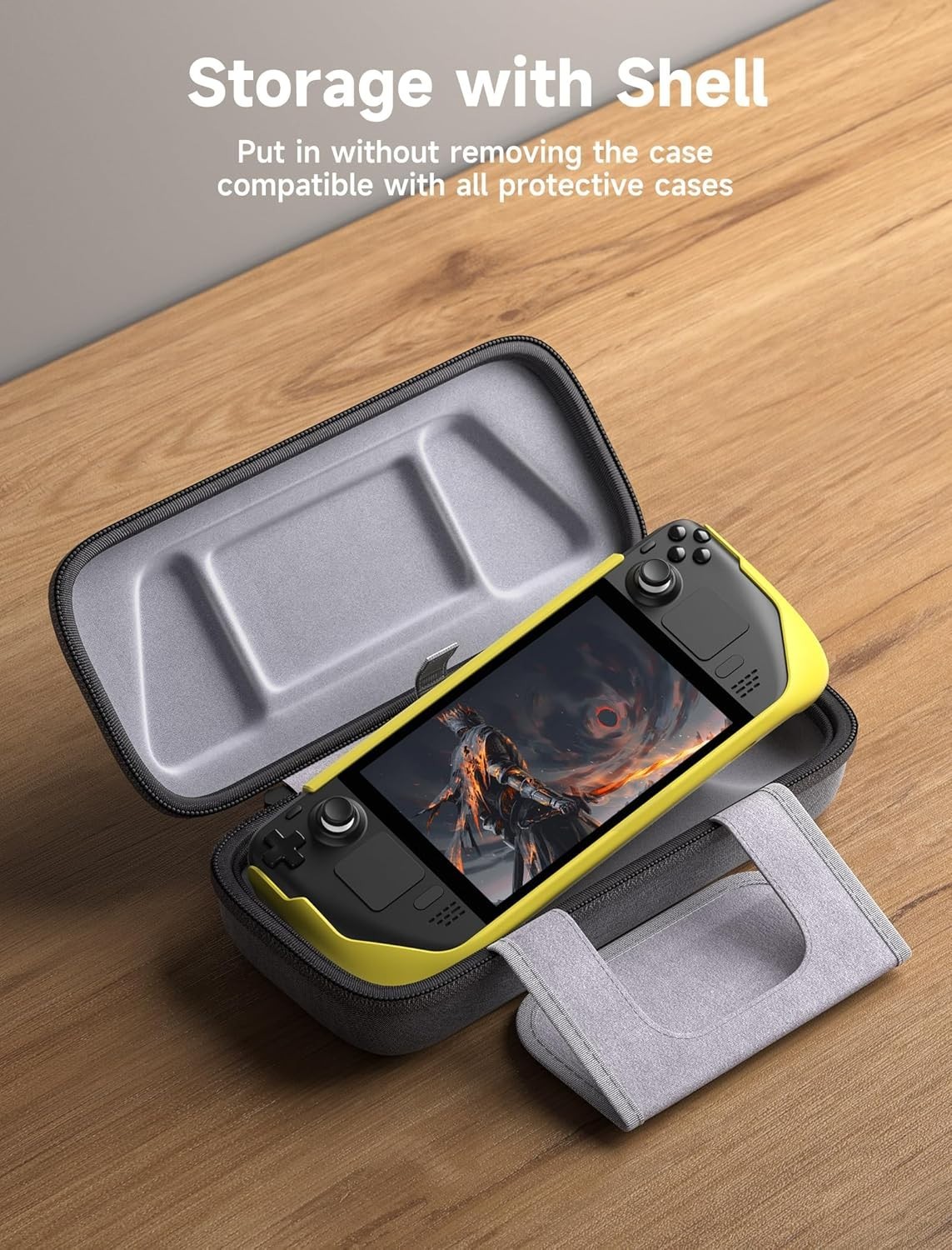 Hard Shell Carrying Case for Steam Deck & ROG Ally – Large Capacity