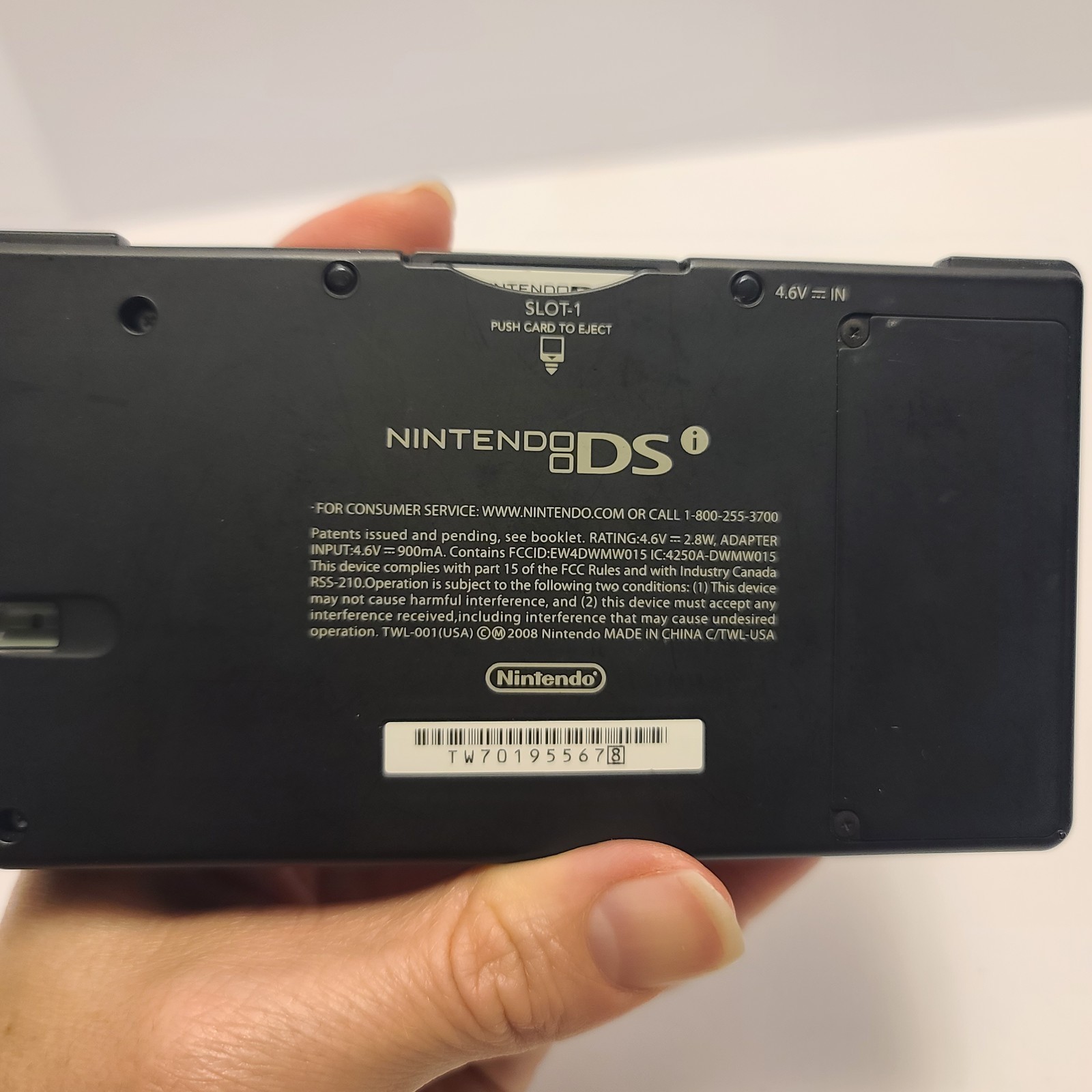 Nintendo DSi Black Handheld Console Touch Screen Wi-Fi Built-In Microphone