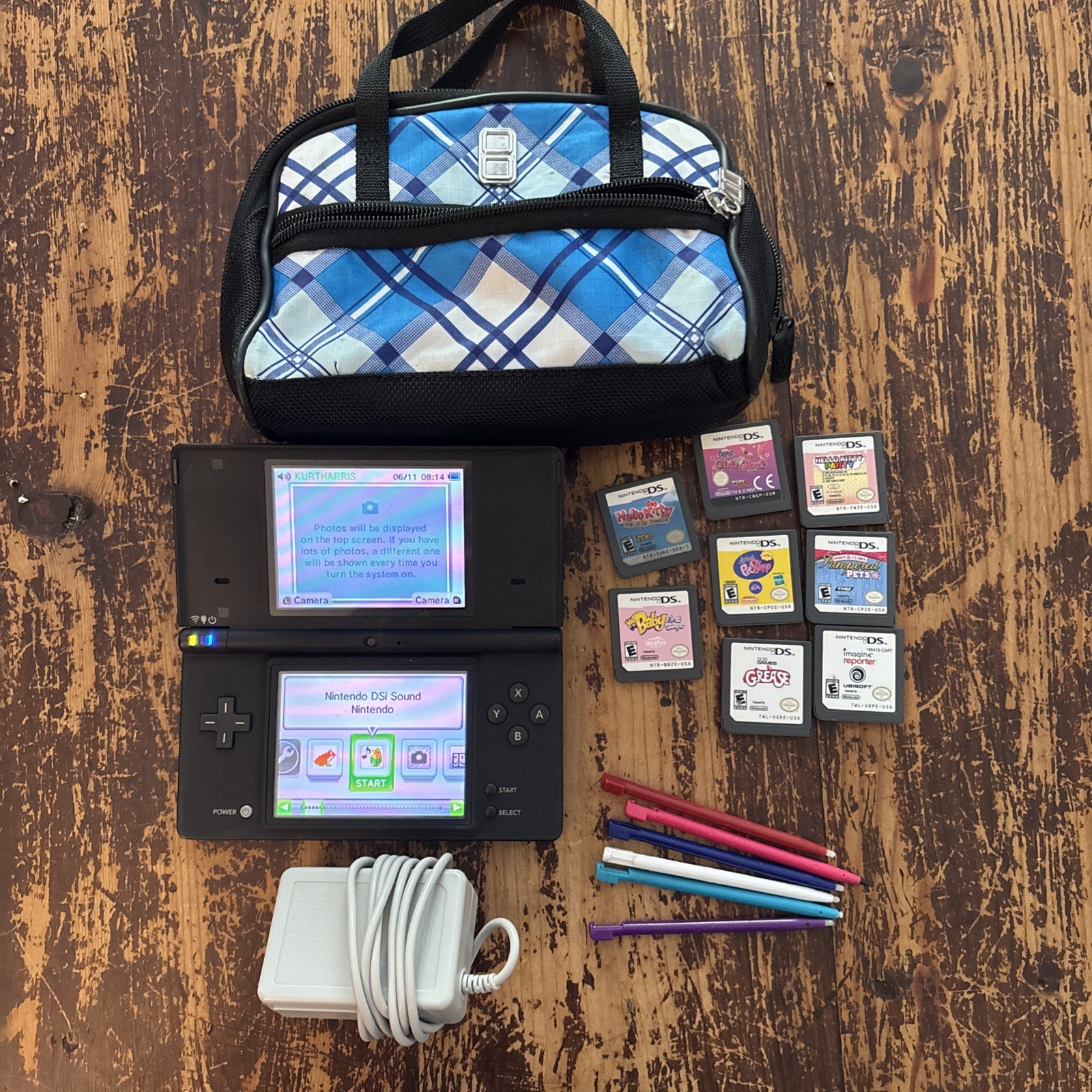 Nintendo DS Black – Tested/Working – Good Condition – Game Bundle