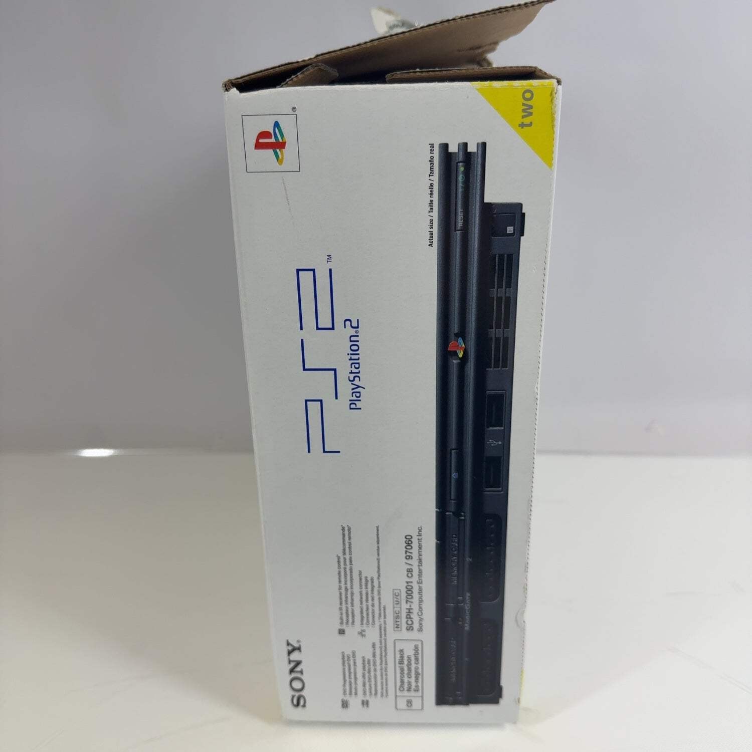 Sony PlayStation 2 Slim PS2 Black Console Gaming System Only SCPH-75001