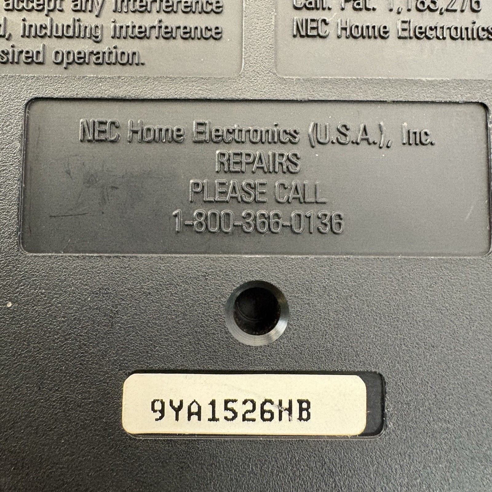 NEC TurboGrafx-16 Console HES-TGX-01 + 2 TurboPads OEM AC RF