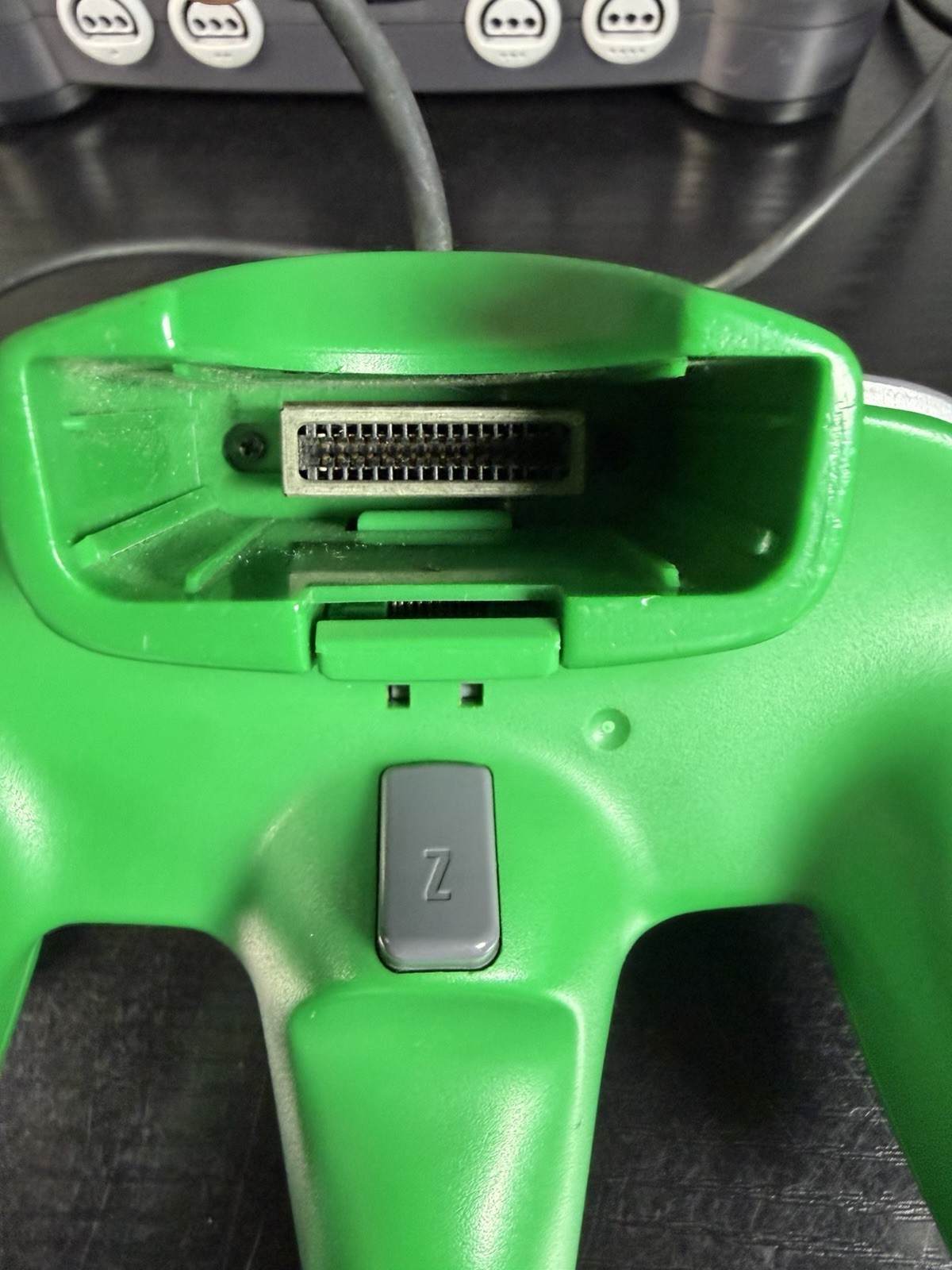 Nintendo 64 N64 Console Power Pack AV Cable And Green Controller Tested