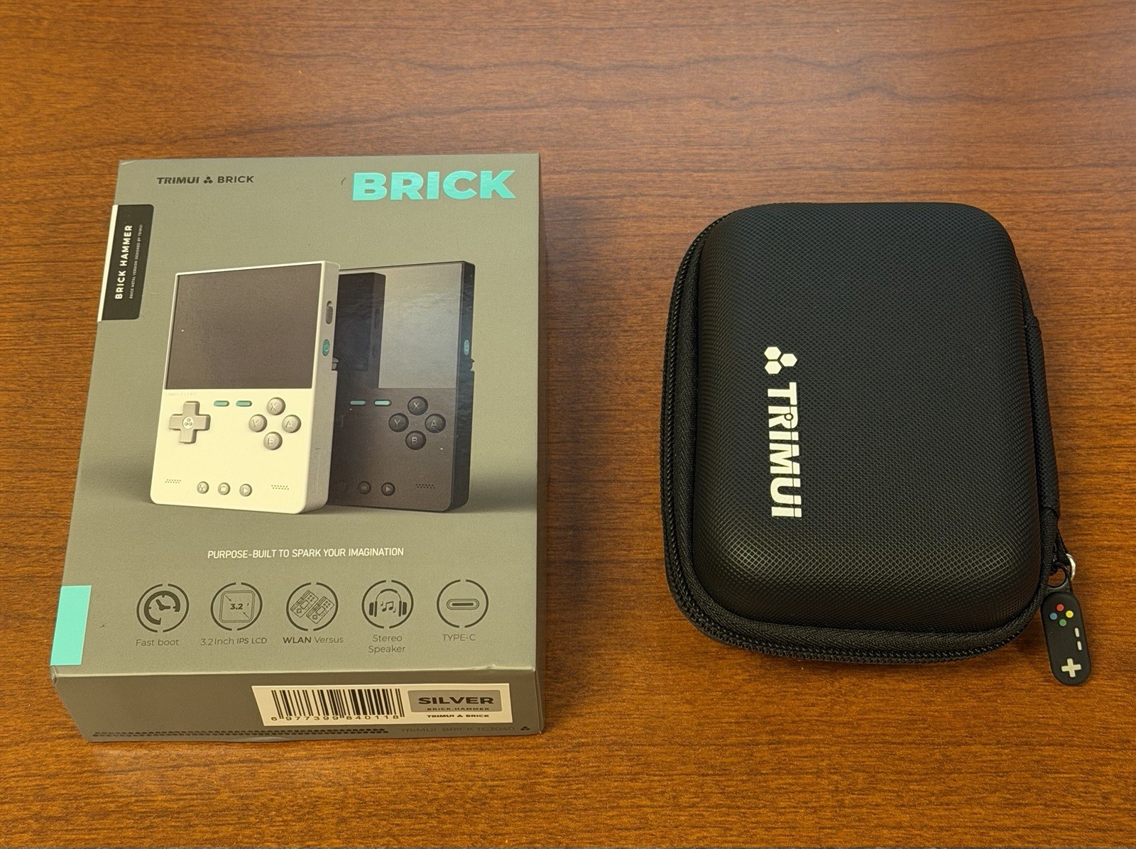 Trimui Brick Hammer Silver Handheld Console New *READ*