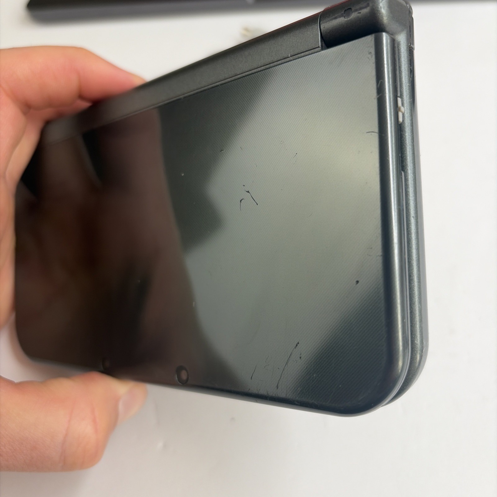 New Nintendo 3DS XL Gray Black Console, Top IPS Charger Stylus US Version