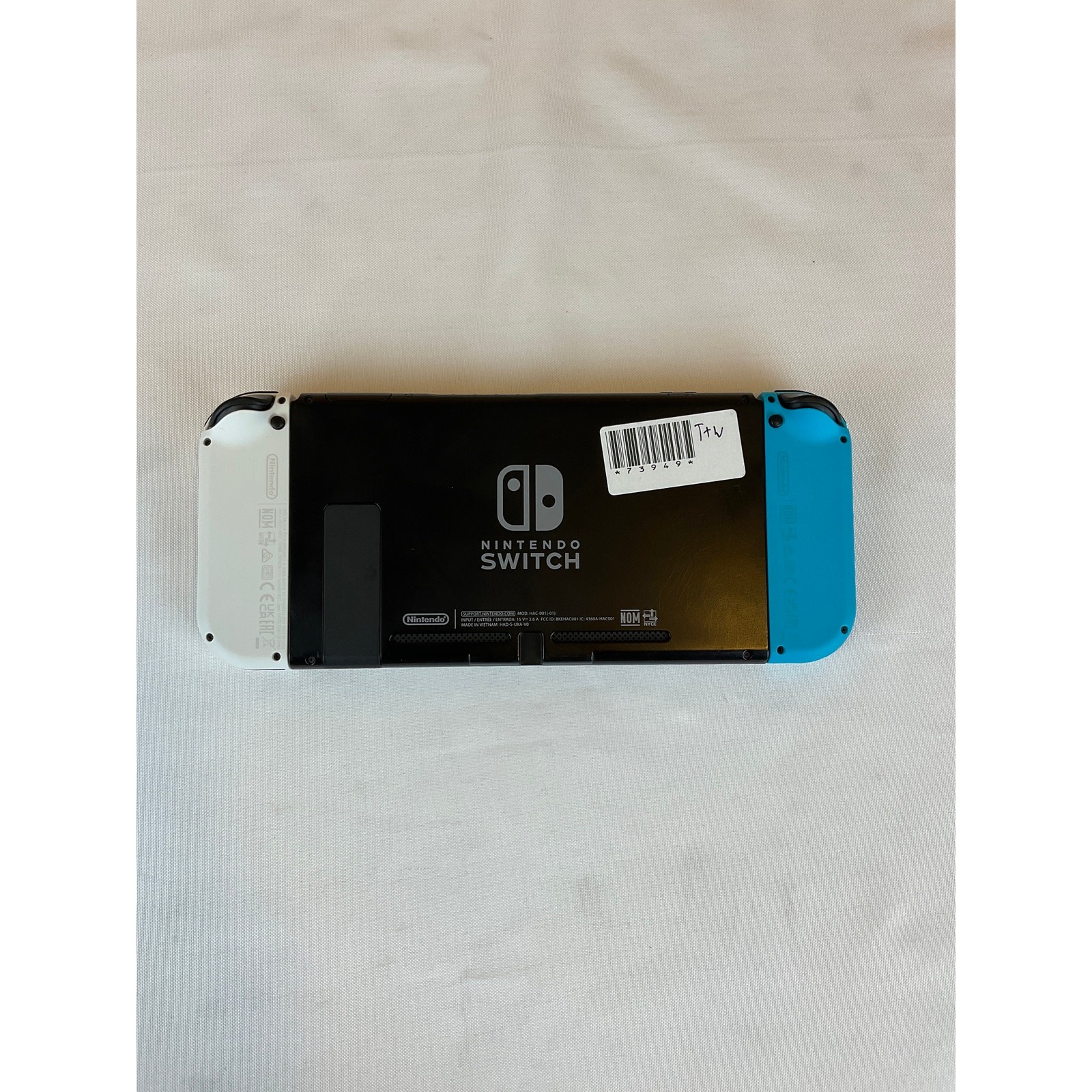 Nintendo Switch With Blue/White Joy Con Controllers, Bundle