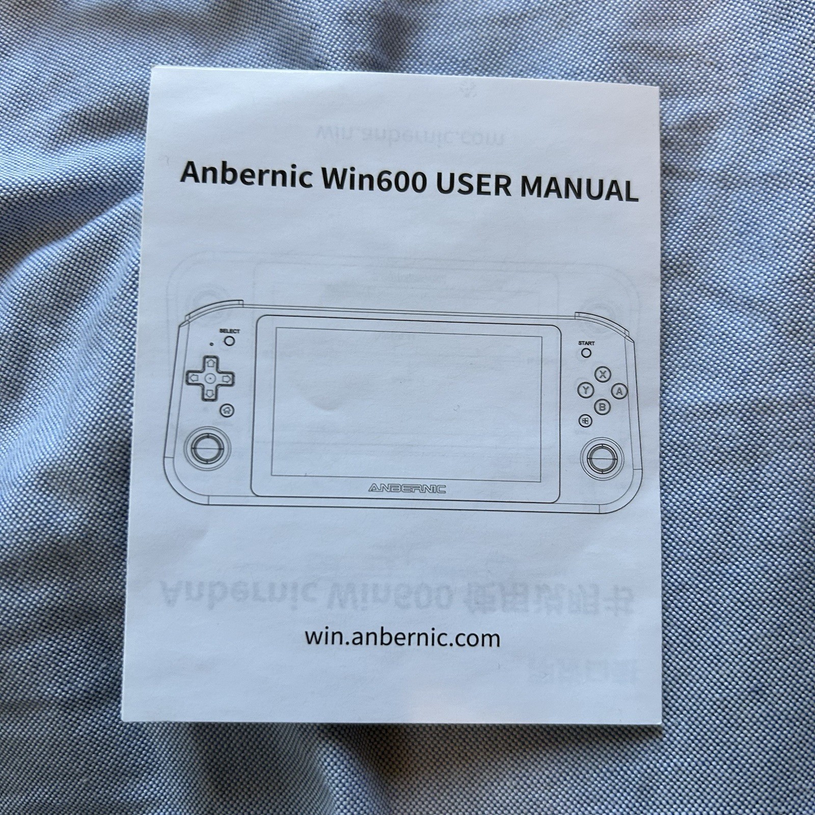 ANBERNIC Win600 Manual Only Handheld Portable PC Game Player Laptop Win11 AMD