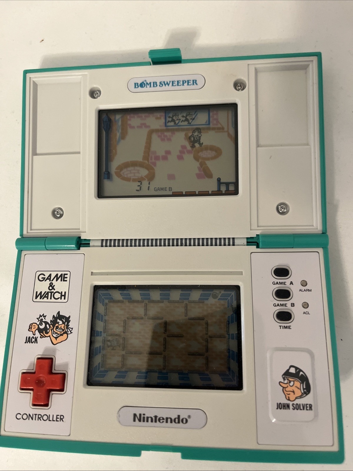 Nintendo Game & Watch Bomb Sweeper BD-62 1987 Multi Screen WORKING