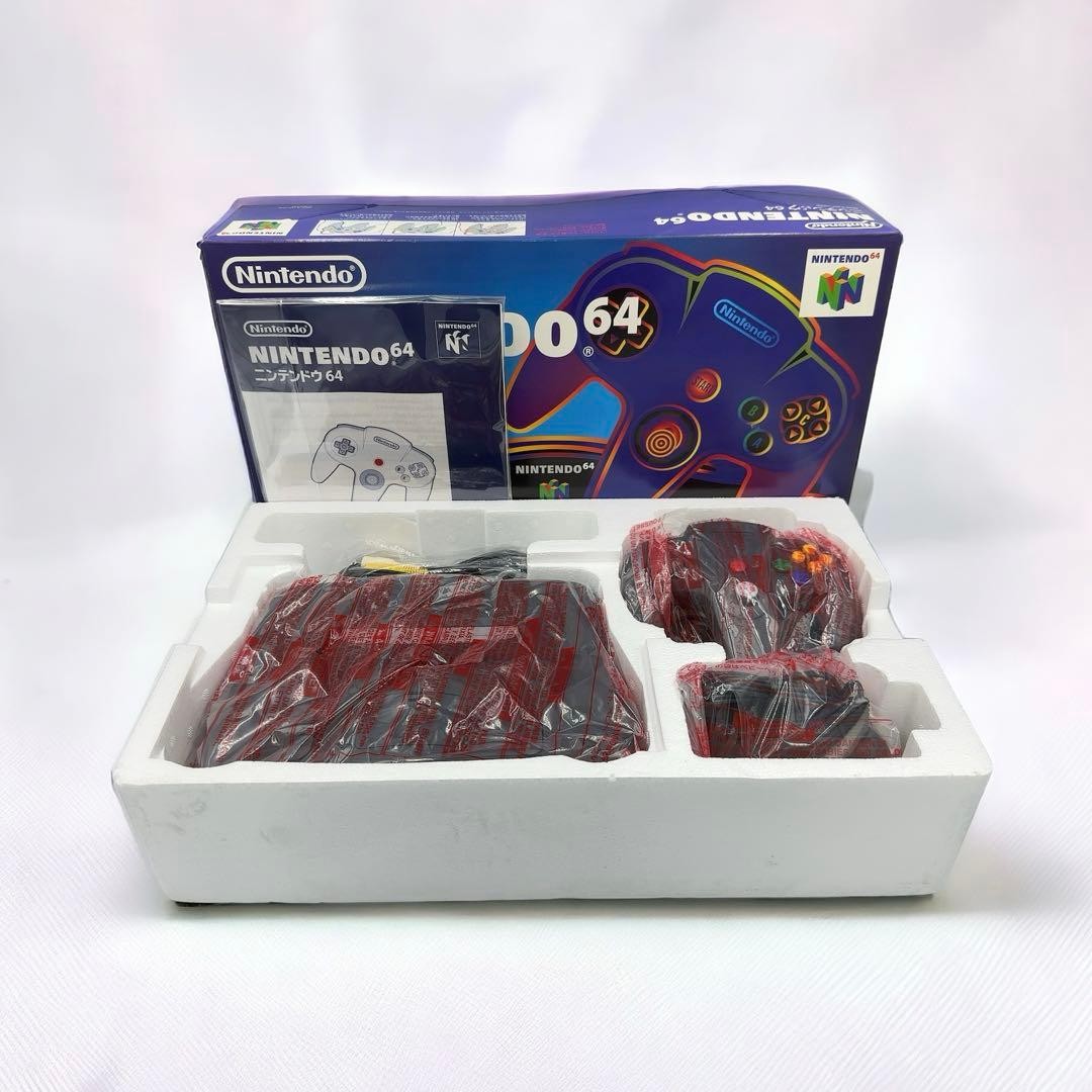Nintendo 64 N64 Game Console System NUS-001 Black Tested w/box