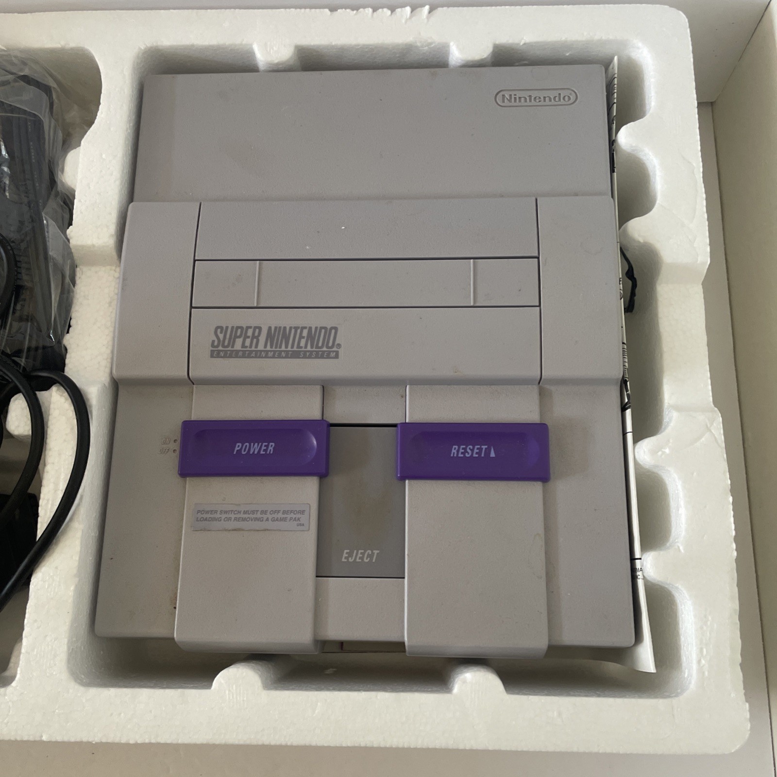 Super NES Super Set SNES Nintendo – Missing Game – Original Box MATCHING SERIAL