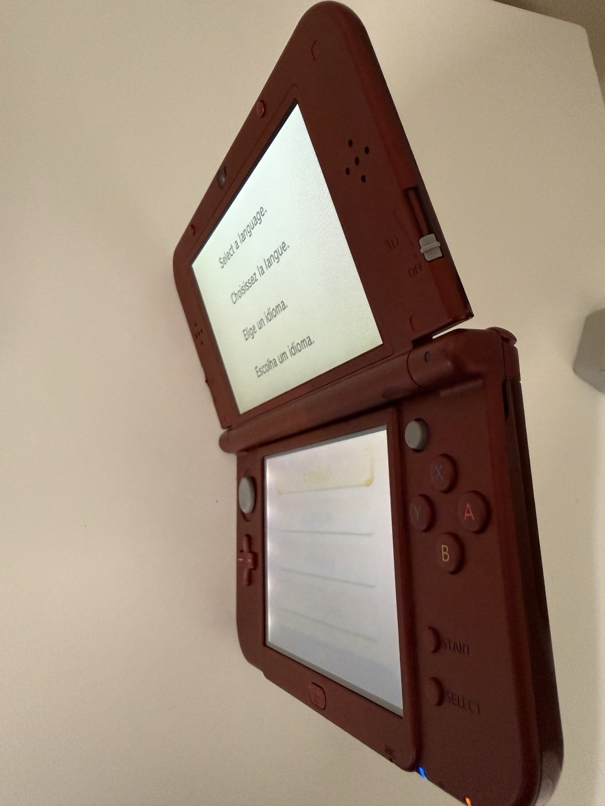 NICE! New Nintendo 3DS XL Red Console US Model – TOP IPS Tested W Charger Stylus