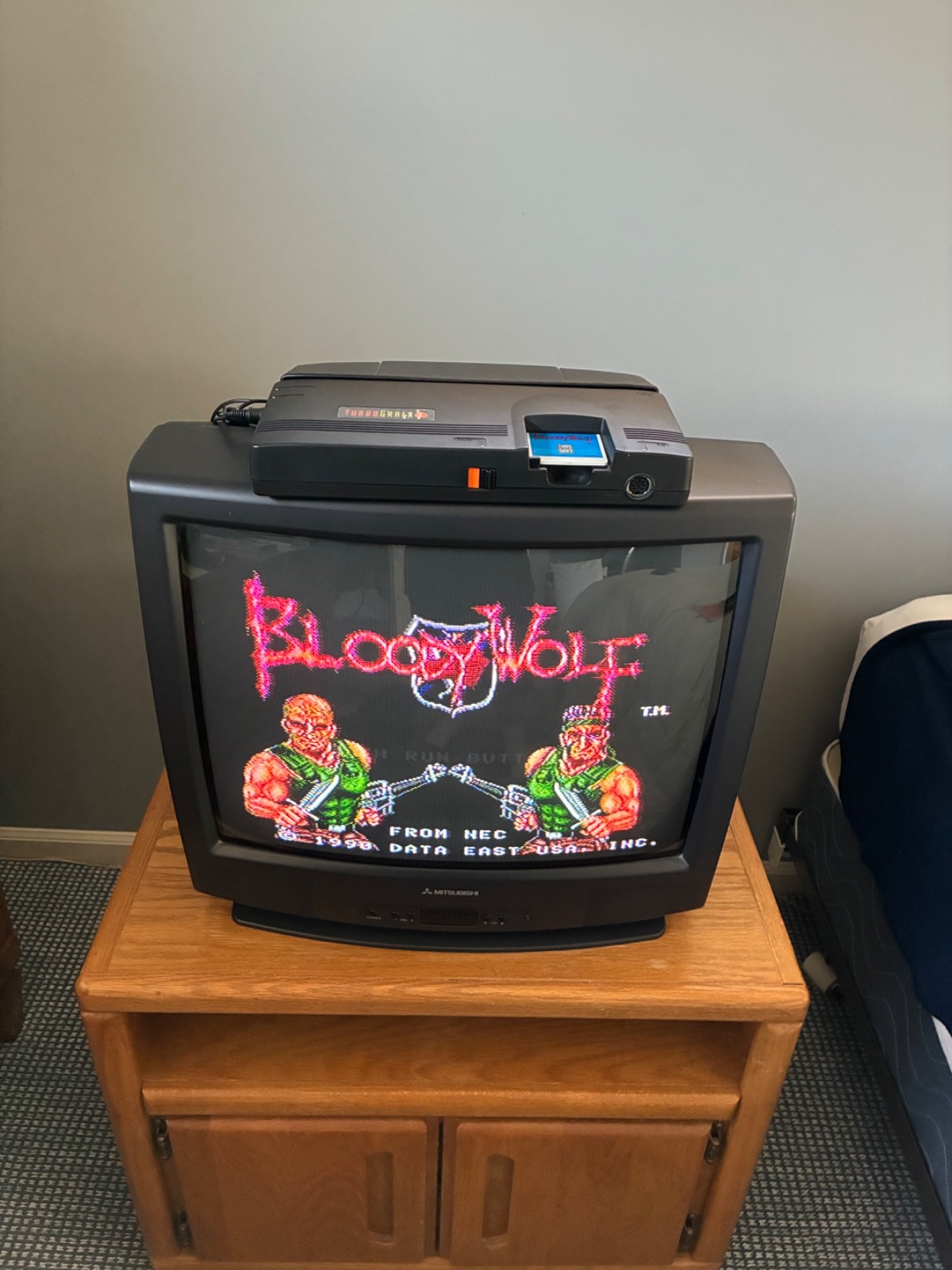 TurboGrafx-16 Console Bundle – TESTED – Bloody Wolf CIB JJ & Jeff Battle Royale