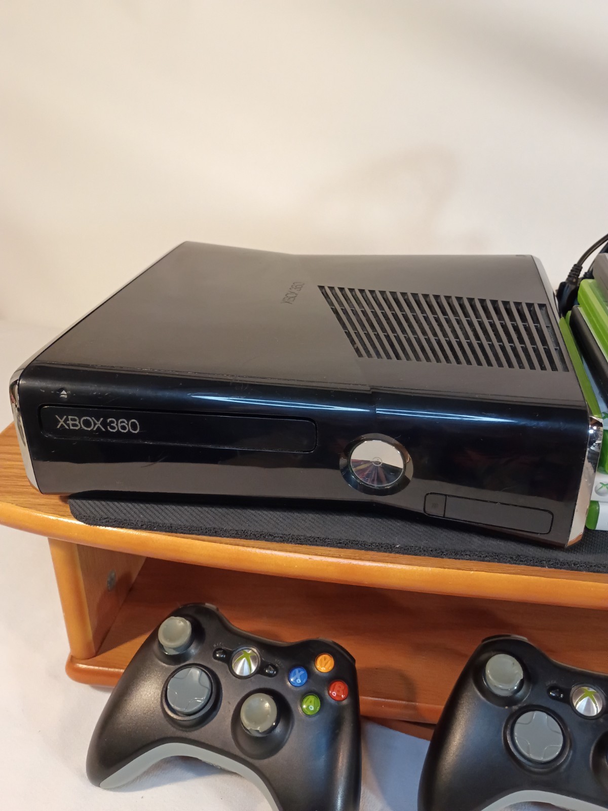 🔥Xbox 360 S Slim 1439 Bundle 7 Games 2 Controllers Fully Tested Works Great