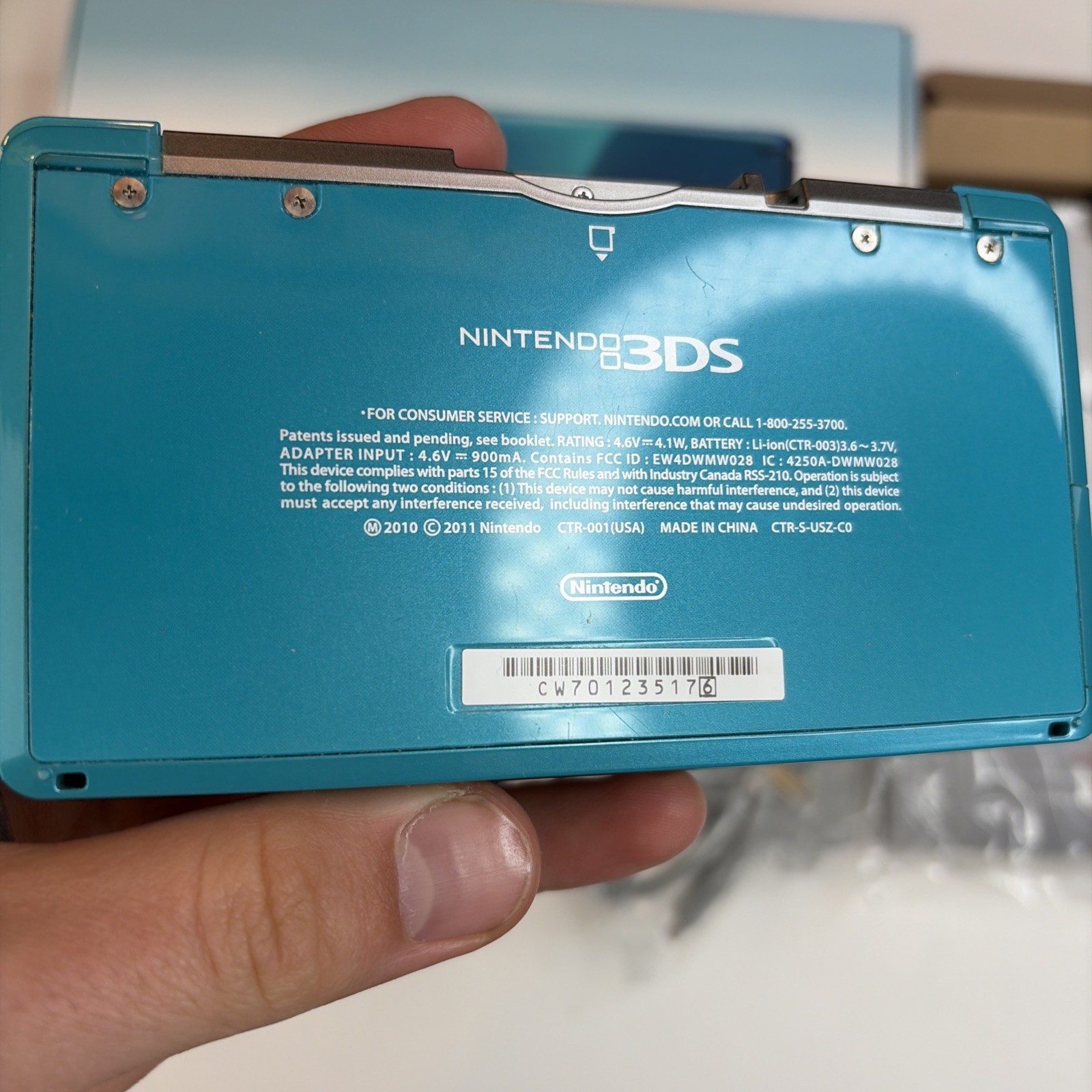 Nintendo 3DS Handheld System (CIB) – Aqua Blue US Model Complete In Box CIB