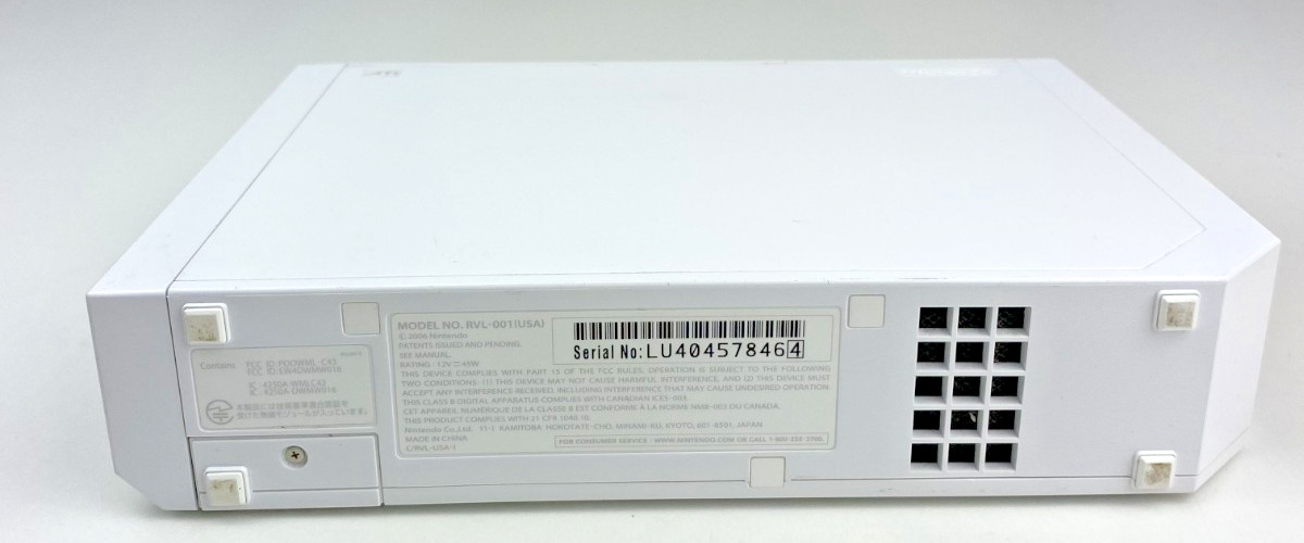 Nintendo Wii Console ONLY Gamecube Compatible Replacement RVL-001 Tested Works