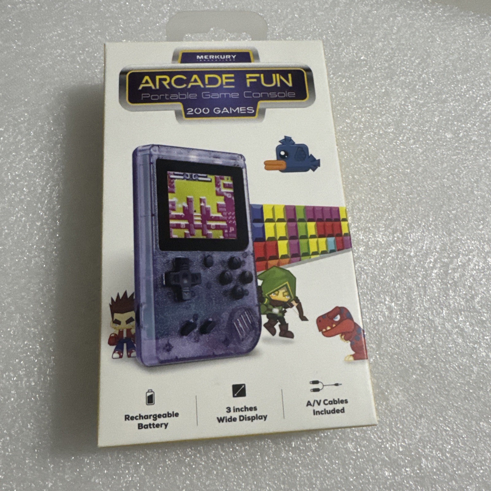 Arcade Fun 🔥 Merkury Innovations Portable Game Console 200 Games 2025 Sealed