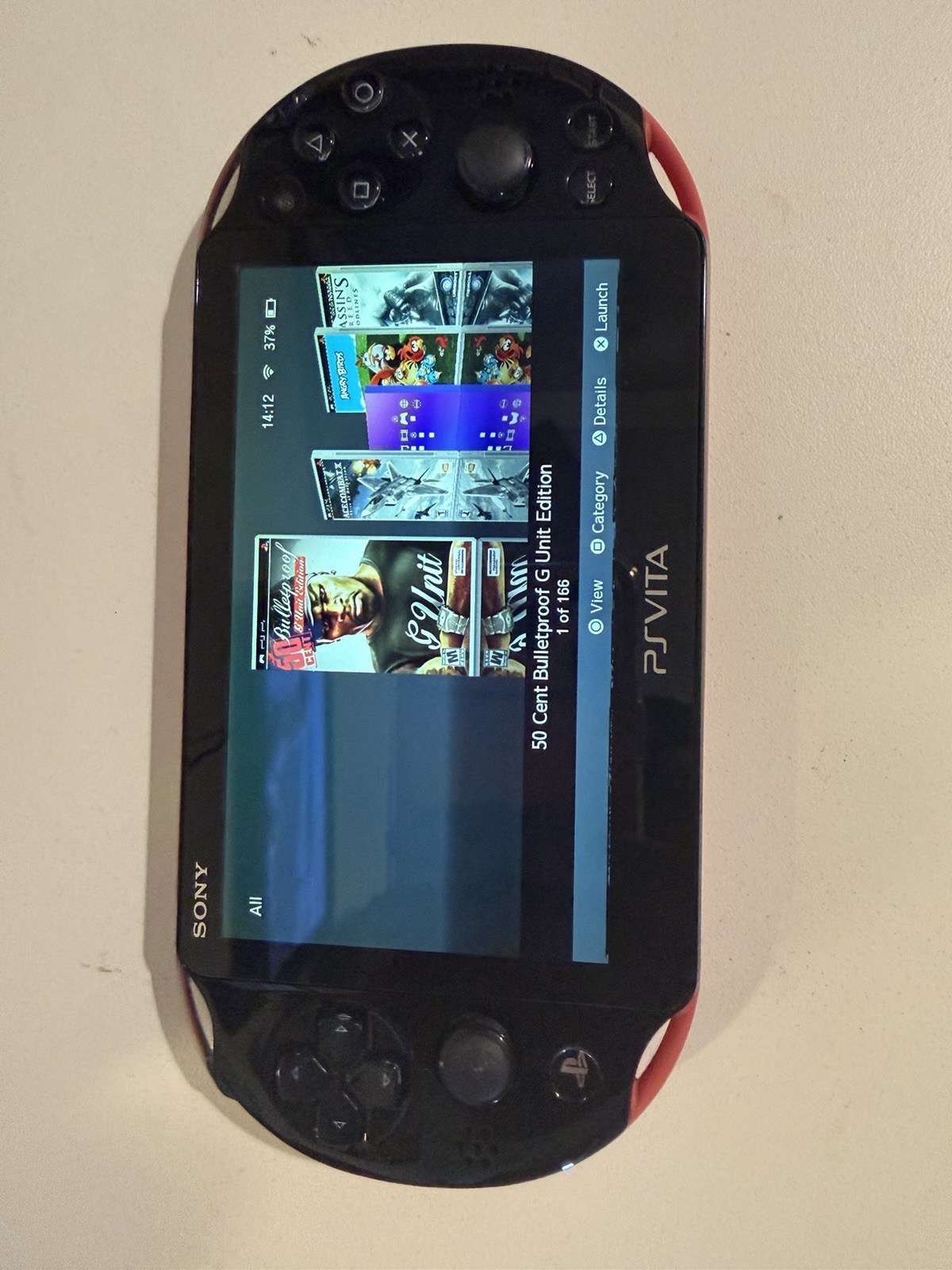 Sony PS Vita Black Pink Handheld System Wi-Fi Touchscreen Headphone Jack