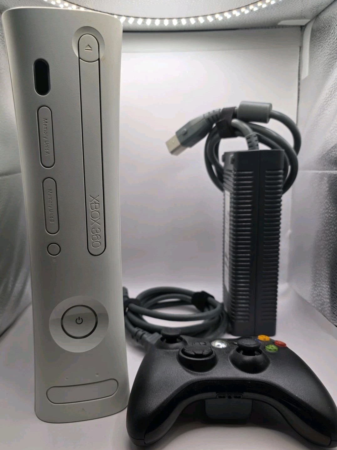 Microsoft XBox 360 Core Matte White Video Game Console System COMPLETE Works