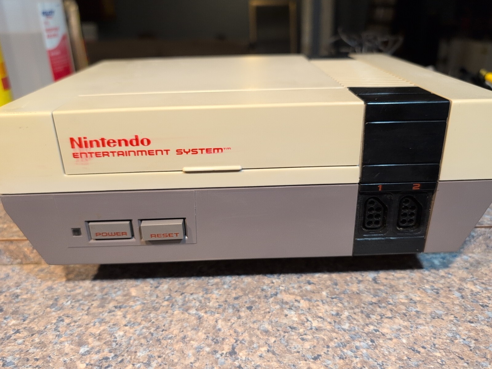 Original Nintendo NES Console Complete Bundle Controllers TEST 1 Homemade Game