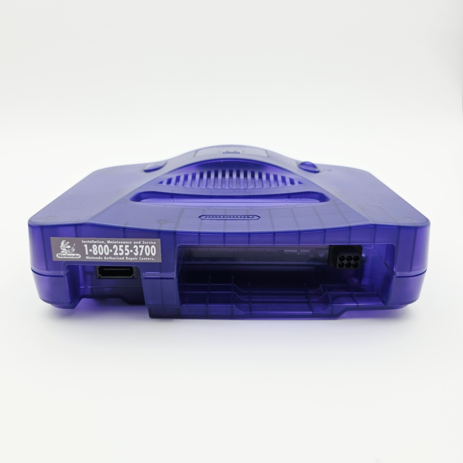 Nintendo 64 Translucent Grape Purple Funtastic Console with Controller Power AV