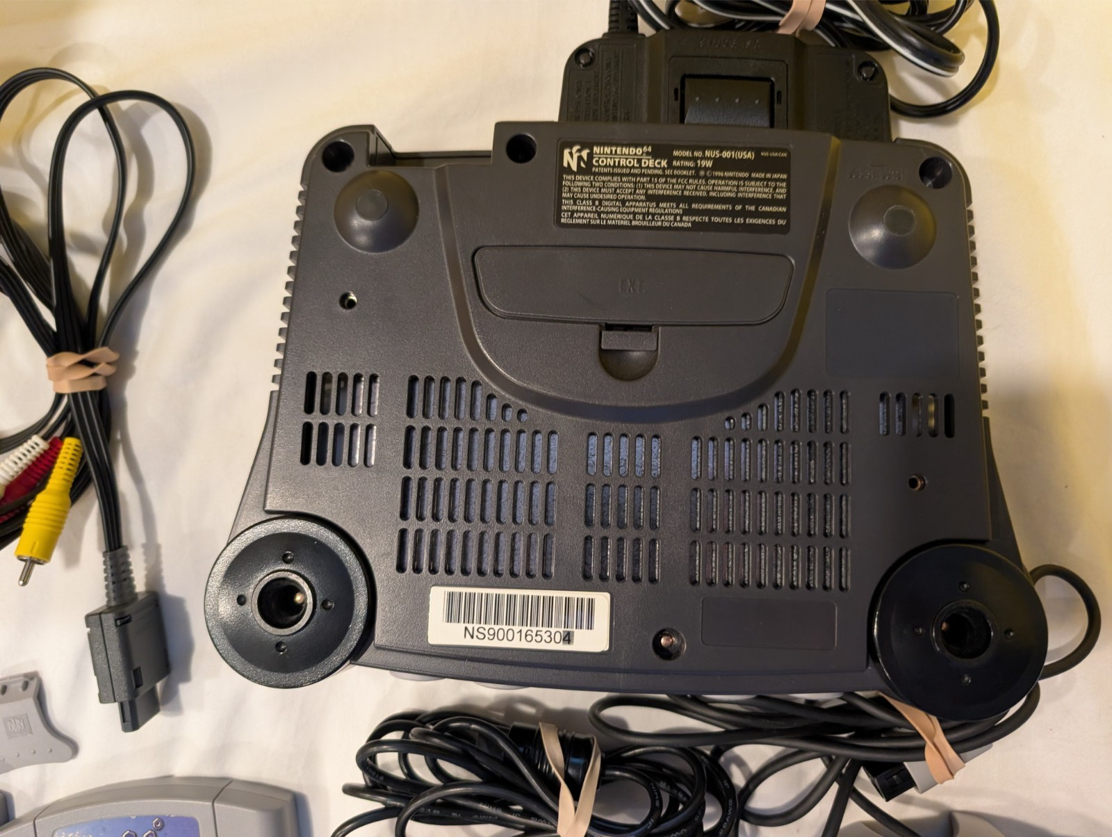 Nintendo 64 N64 Console w Memory Expander Games 4 Controllers Rumble Pak TESTED