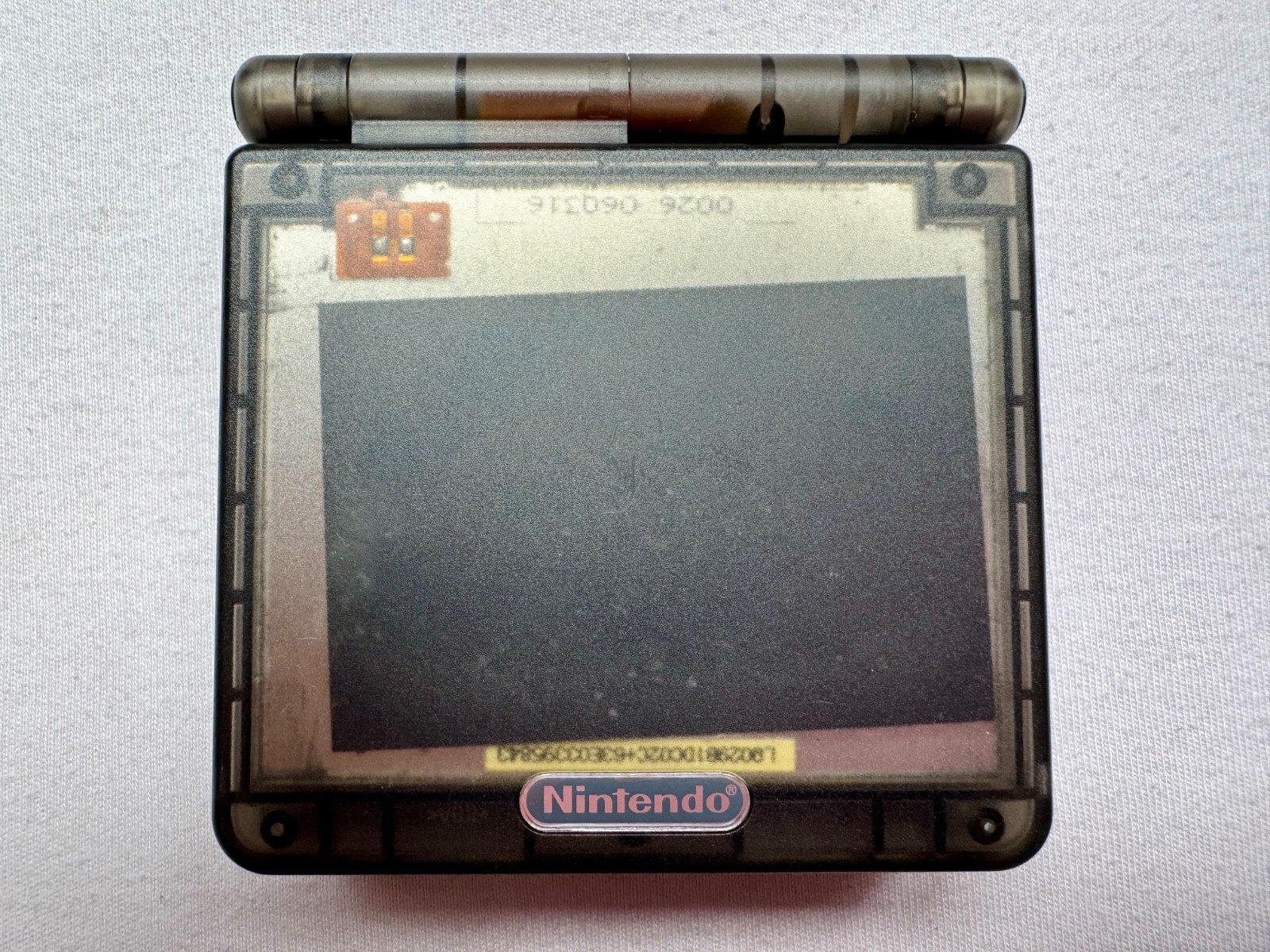 Nintendo Gameboy Advance SP AGS101 Onyx Black Handheld w/ USB Cable & Battery