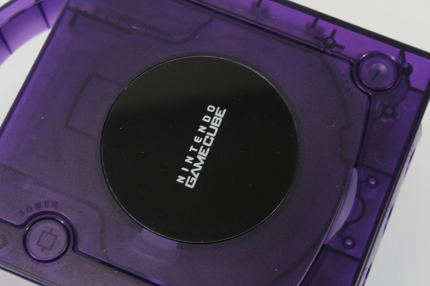 Nintendo Gamecube Console Clear Transparent Purple NTSC-U/C DOL-001 GC RGB LED