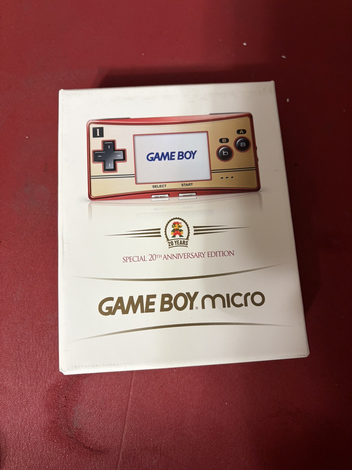 Nintendo Game Boy Micro – 20th Anniversary Edition Handheld System – Gold/Red