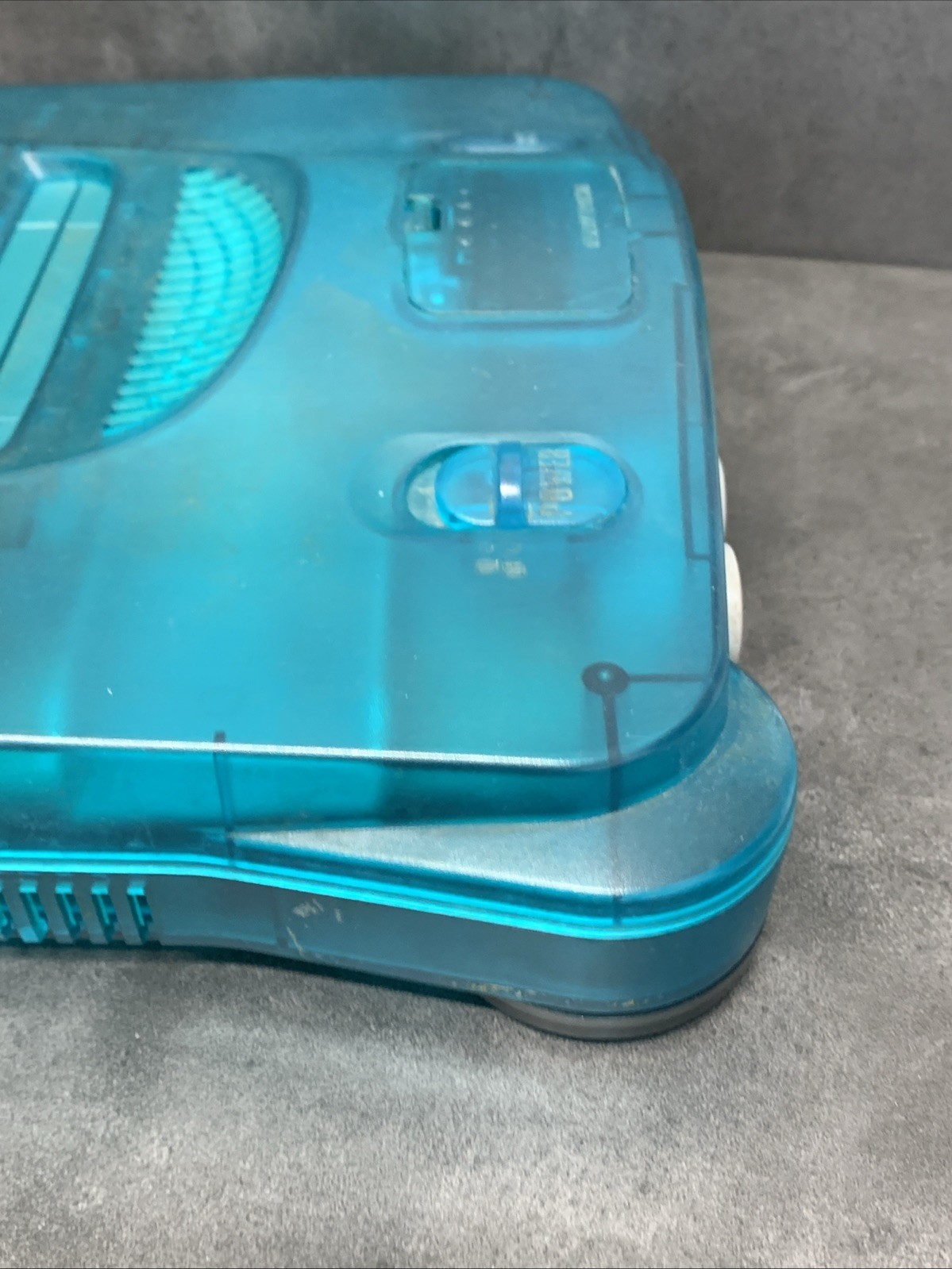 Nintendo 64 Funtastic Ice Blue Console Only RESET BUTTON DOES NOT WORK Read N64