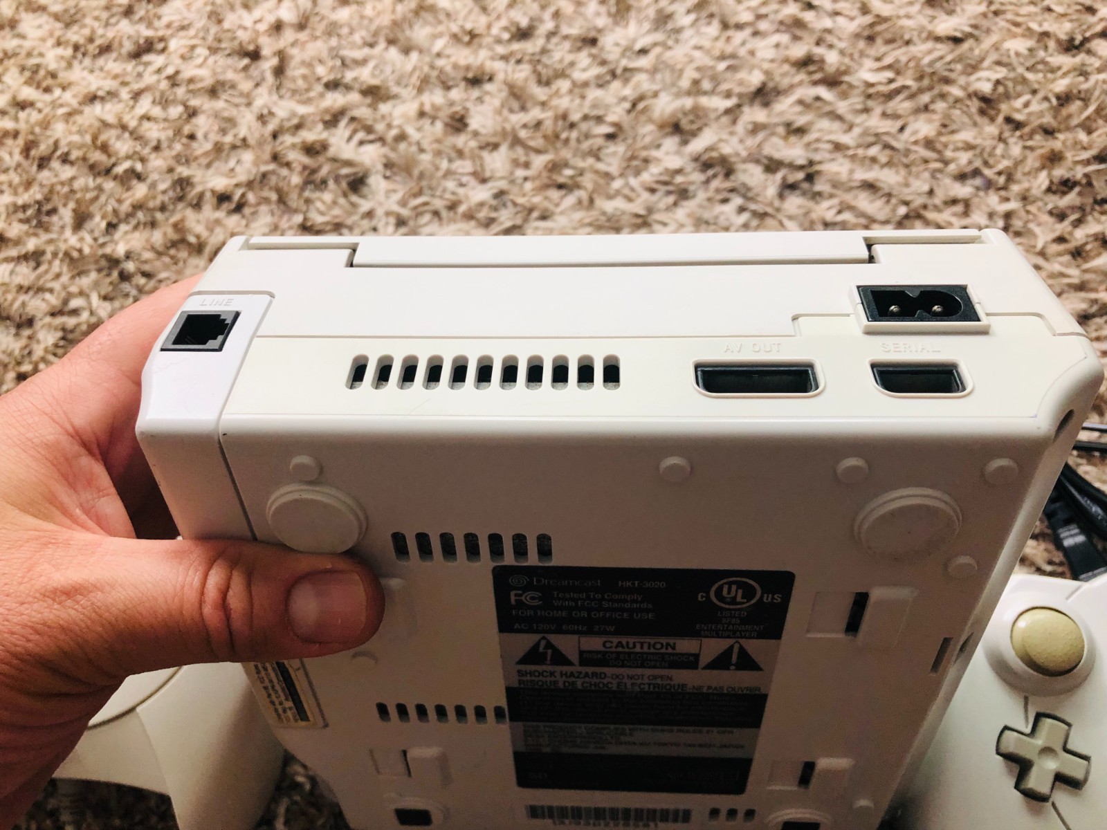 Sega Dreamcast Console System HKT-3020 With 2 Controllers & Memory Card TESTED4!