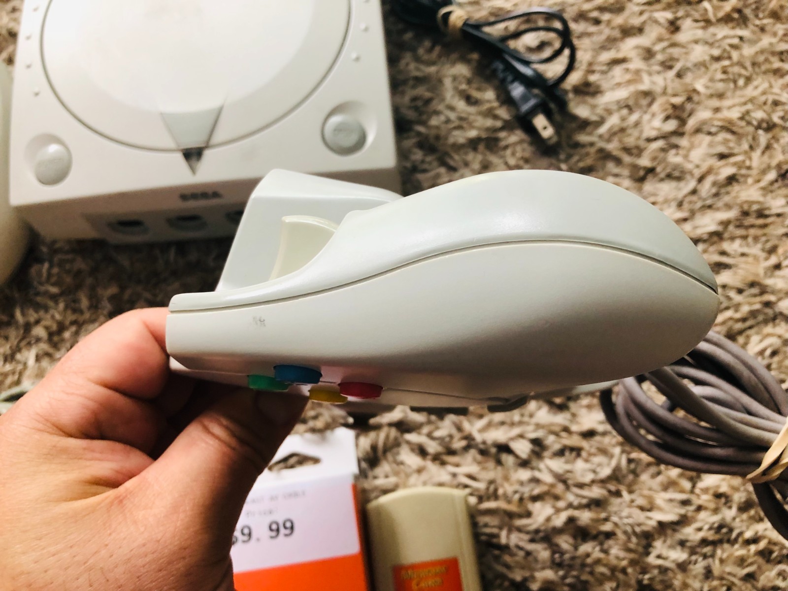 Sega Dreamcast Console System HKT-3020 With 2 Controllers & Memory Card TESTED4!
