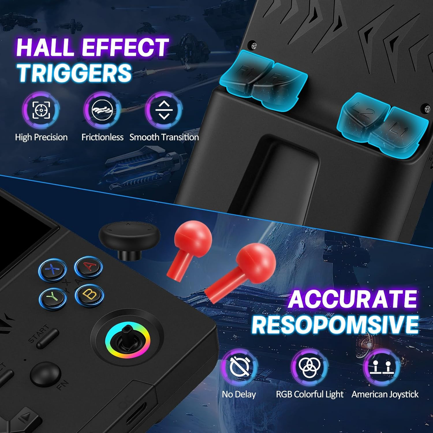 Upgraded XF45V Handheld Game Console, 4.5″ Retro Gaming Console, Preloaded 20,00