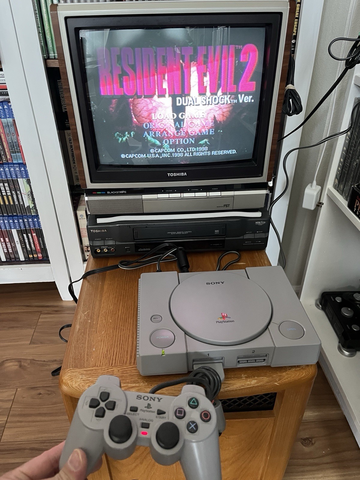 Sony PlayStation 1 Console (NTSC) Resident Evil II Bundle (please read)