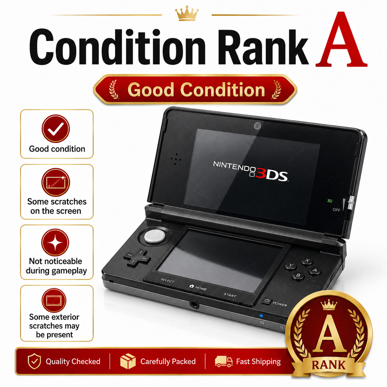 Nintendo 3DS Select Color Console region free / Charger SD card from JAPAN