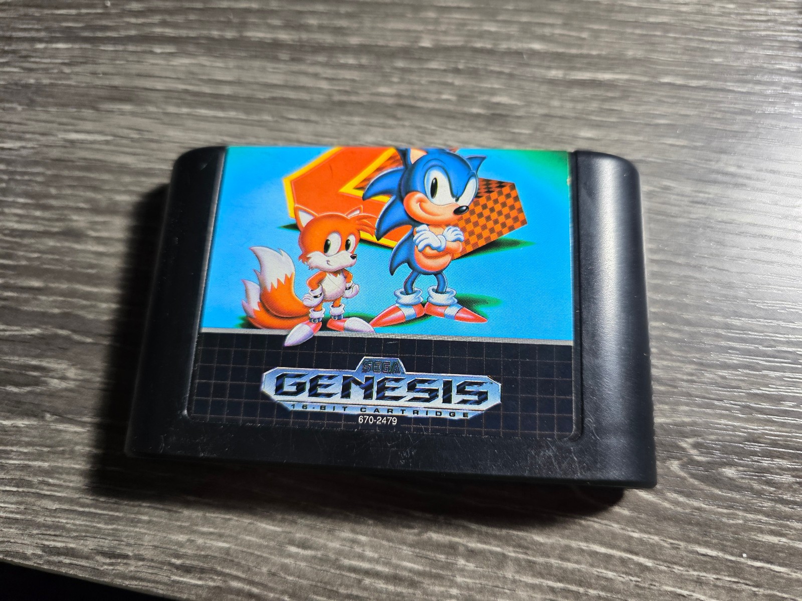 Sega Genesis Model 2 Console System MK-1631 W/ Controller, Cords & Sonic 2 Game