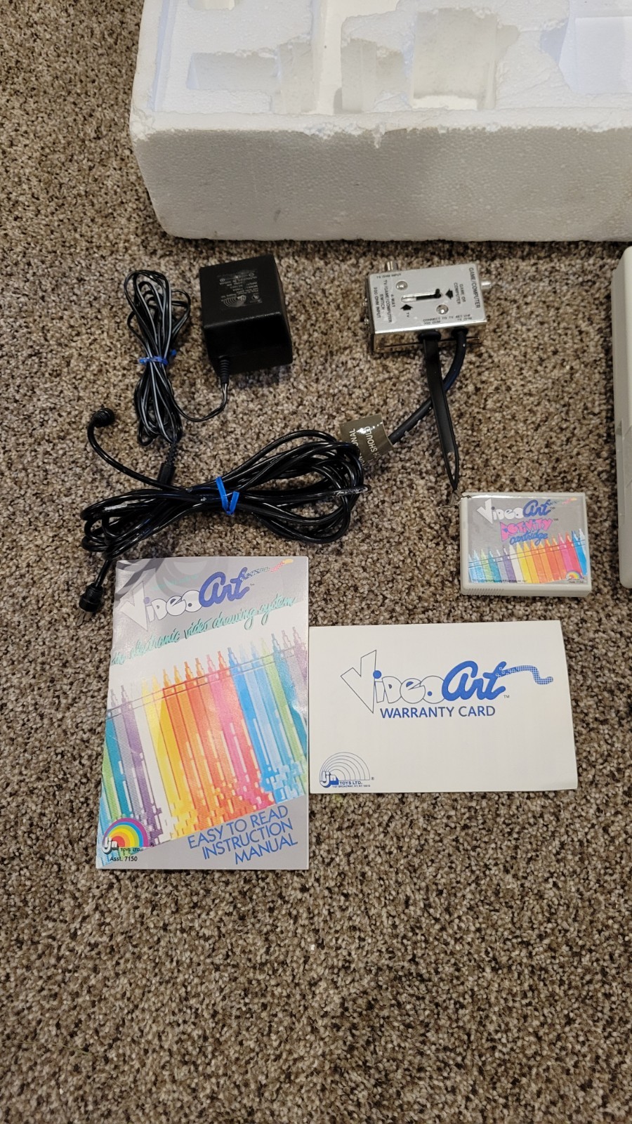 Vintage LJN Video Art Video Game Console Model 7141 CIB WORKS Complete In Box N1