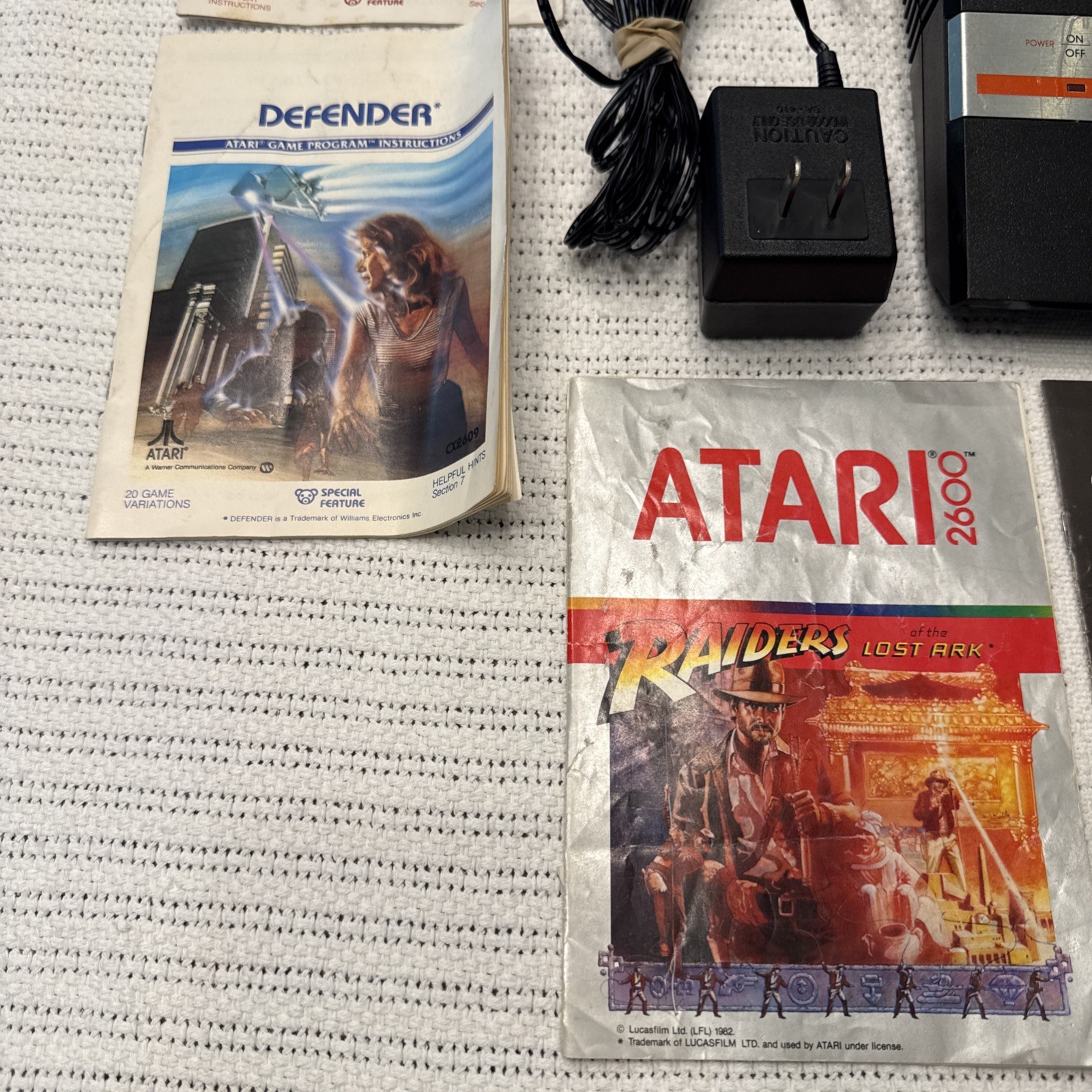 Atari 2600 Jr. Gaming Console Bundle 13 Games 4 Controllers 6 Manuals