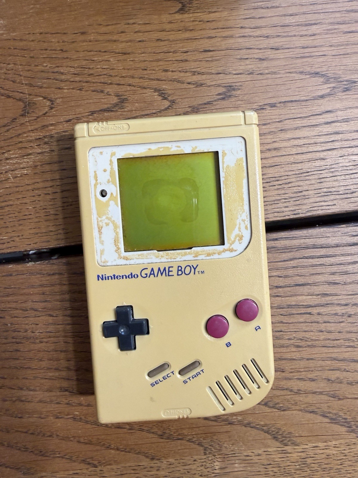 Nintendo Game Boy DMG-01 Beige Handheld System 1989 Headphone Jack