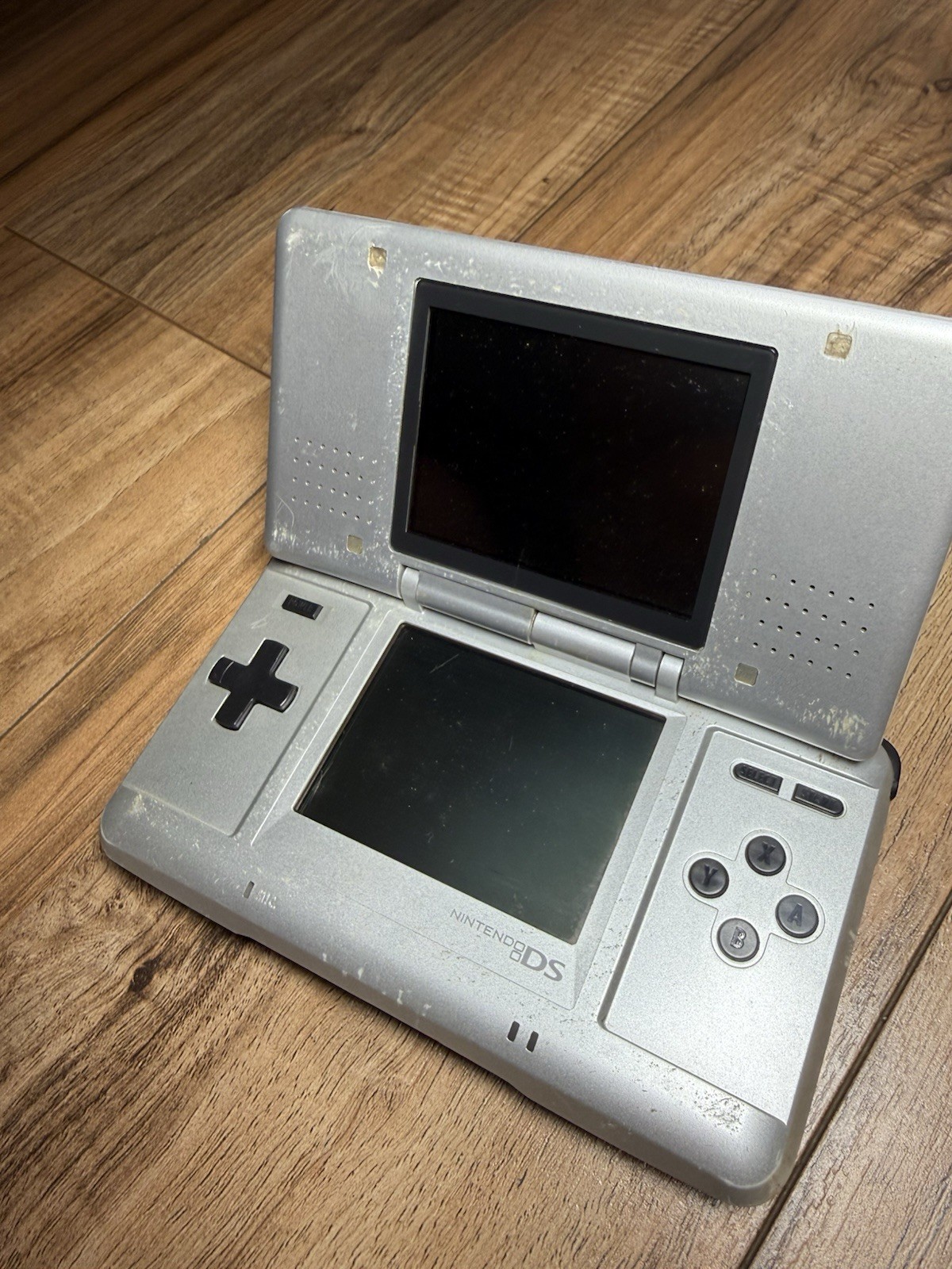 Nintendo DS Original (Titanium Silver, NTR-001) – FOR PARTS OR REPAIR – NO POWER