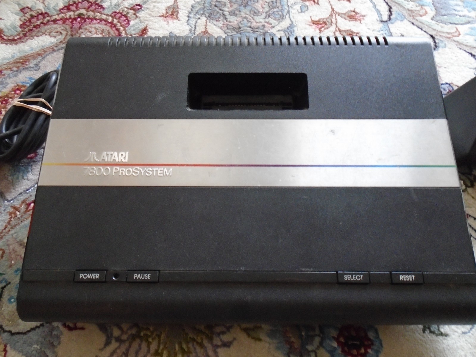 Atari 7800 ProSystem console w/ six games, manuals, joysticks, cables TESTED!