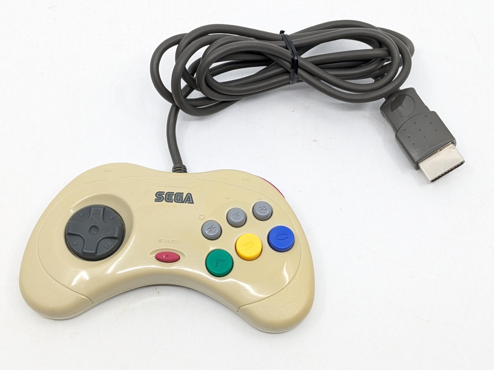 Sega Saturn White HST-3220 NTSC-J Japan Tested w/ SEGA RALLY CHAMPIONSHIP