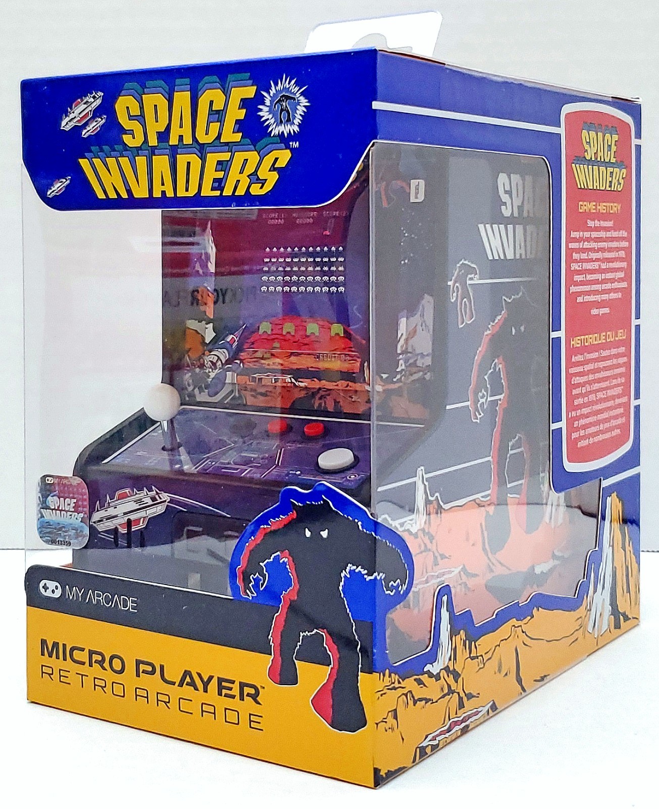 👾 SPACE INVADERS My Arcade TAITO Retro Player Machine w/Backlit Marquee 🆕 NEW!