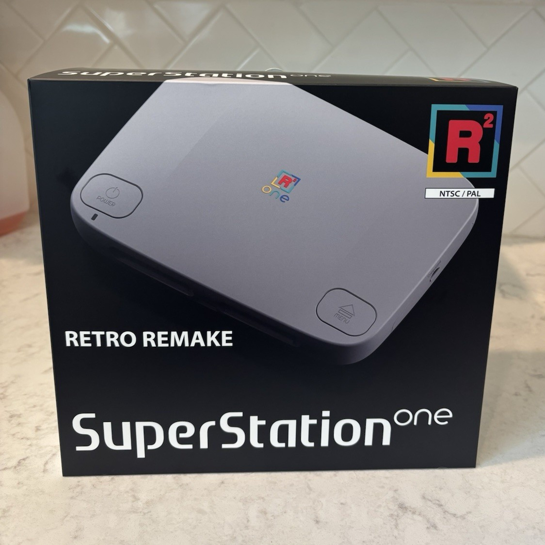 Retro Remake SuperStation One R2 Region Free PS1 Console NTSC/PAL Gray